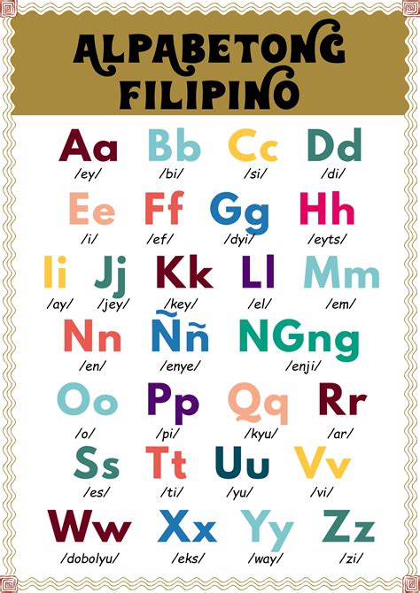 alpabetong filipino letters